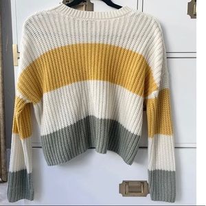 Color Block Striped Sweater
